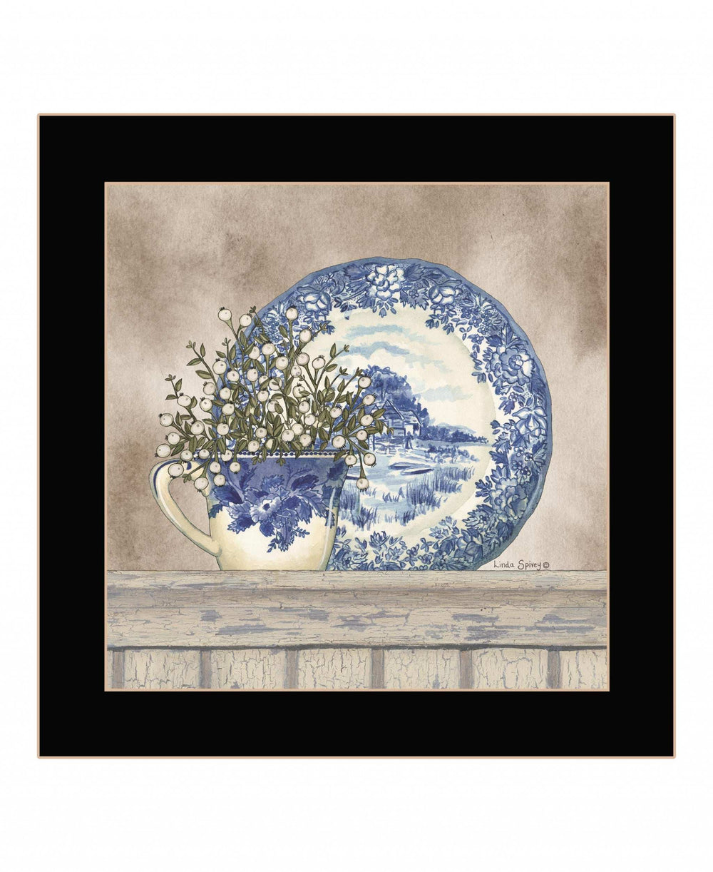 Farmhouse Blues II 1 Black Framed Print Wall Art - Homeroots - Flyclothing LLC