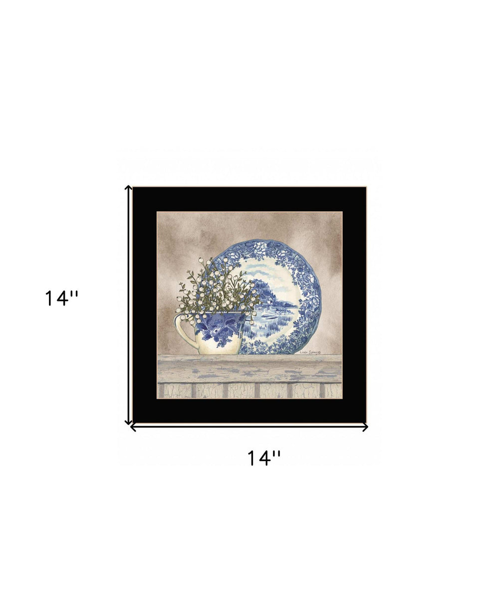 Farmhouse Blues II 1 Black Framed Print Wall Art - Homeroots - Flyclothing LLC