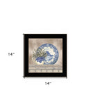 Farmhouse Blues II 1 Black Framed Print Wall Art - Homeroots - Flyclothing LLC