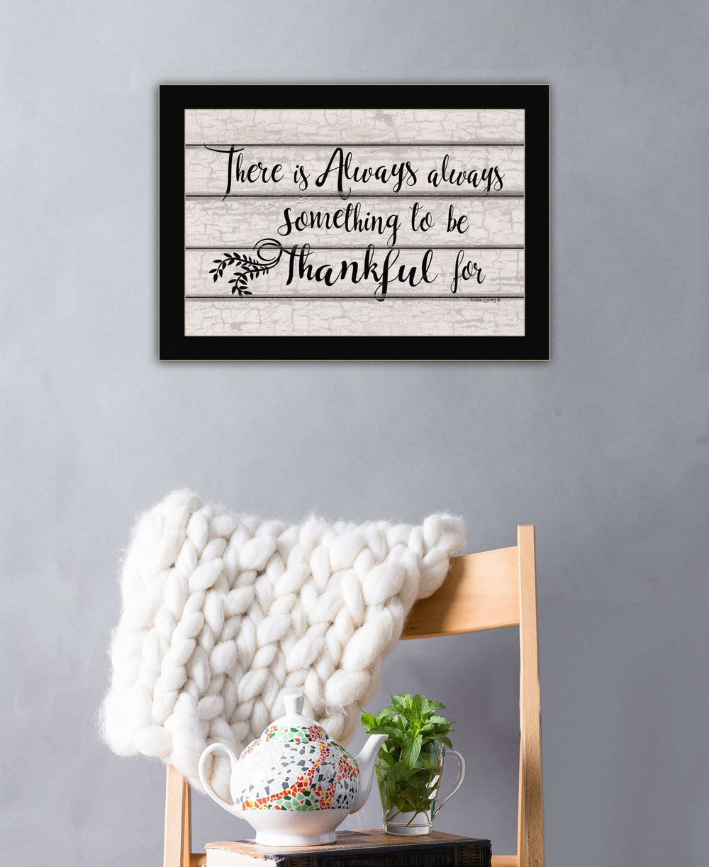 Always Thankful 1 Black Framed Print Wall Art - Homeroots - Flyclothing LLC
