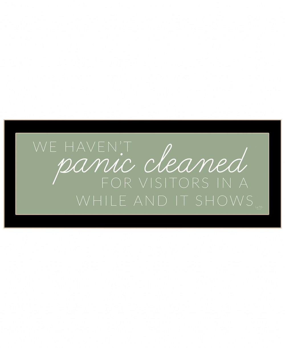 Panic Cleaned 3 Black Framed Print Wall Art - Homeroots - Flyclothing LLC