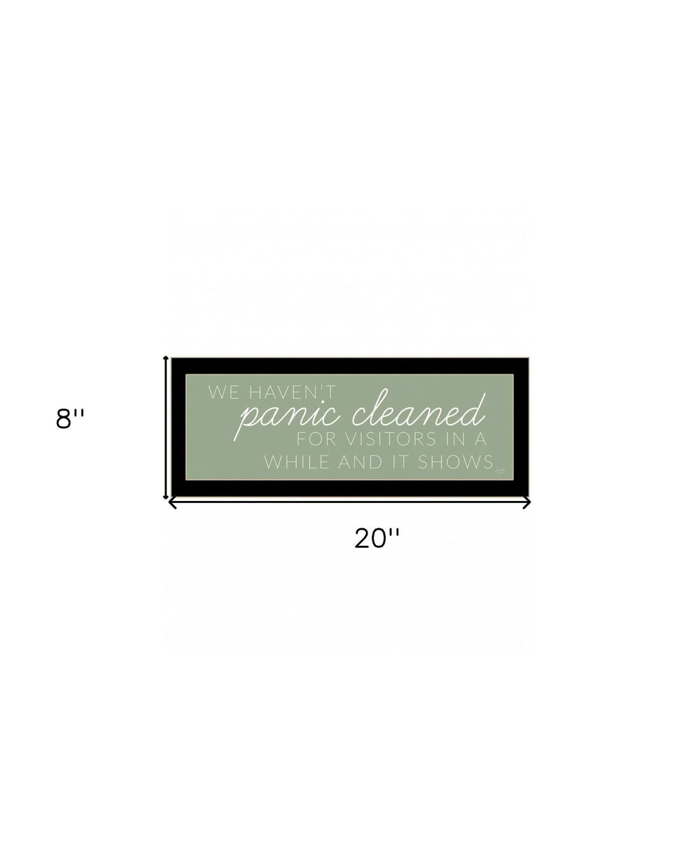Panic Cleaned 3 Black Framed Print Wall Art - Homeroots - Flyclothing LLC