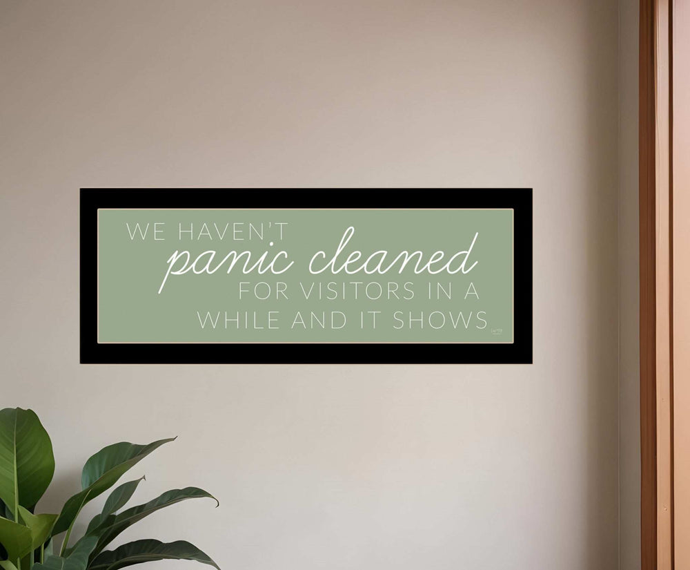 Panic Cleaned 3 Black Framed Print Wall Art - Homeroots - Flyclothing LLC