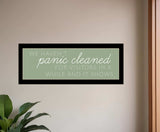 Panic Cleaned 3 Black Framed Print Wall Art - Homeroots - Flyclothing LLC