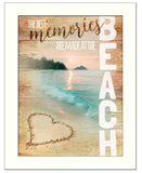 Beach Memories 3 White Framed Print Wall Art - Homeroots - Flyclothing LLC