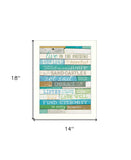 Live in the Present 4 White Framed Print Wall Art - Homeroots - Flyclothing LLC