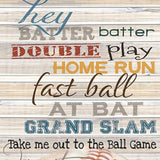 Hey Batter Batter 3 Black Framed Print Wall Art - Homeroots - Flyclothing LLC
