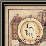 Live Today 2 Black Framed Print Wall Art - Homeroots - Flyclothing LLC