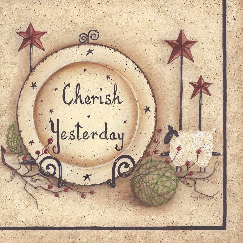 Cherish Yesterday 2 Black Framed Print Wall Art - Homeroots - Flyclothing LLC