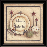 Cherish Yesterday 2 Black Framed Print Wall Art - Homeroots - Flyclothing LLC