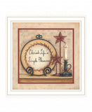 Simple Pleasures 4 White Framed Print Wall Art - Homeroots - Flyclothing LLC