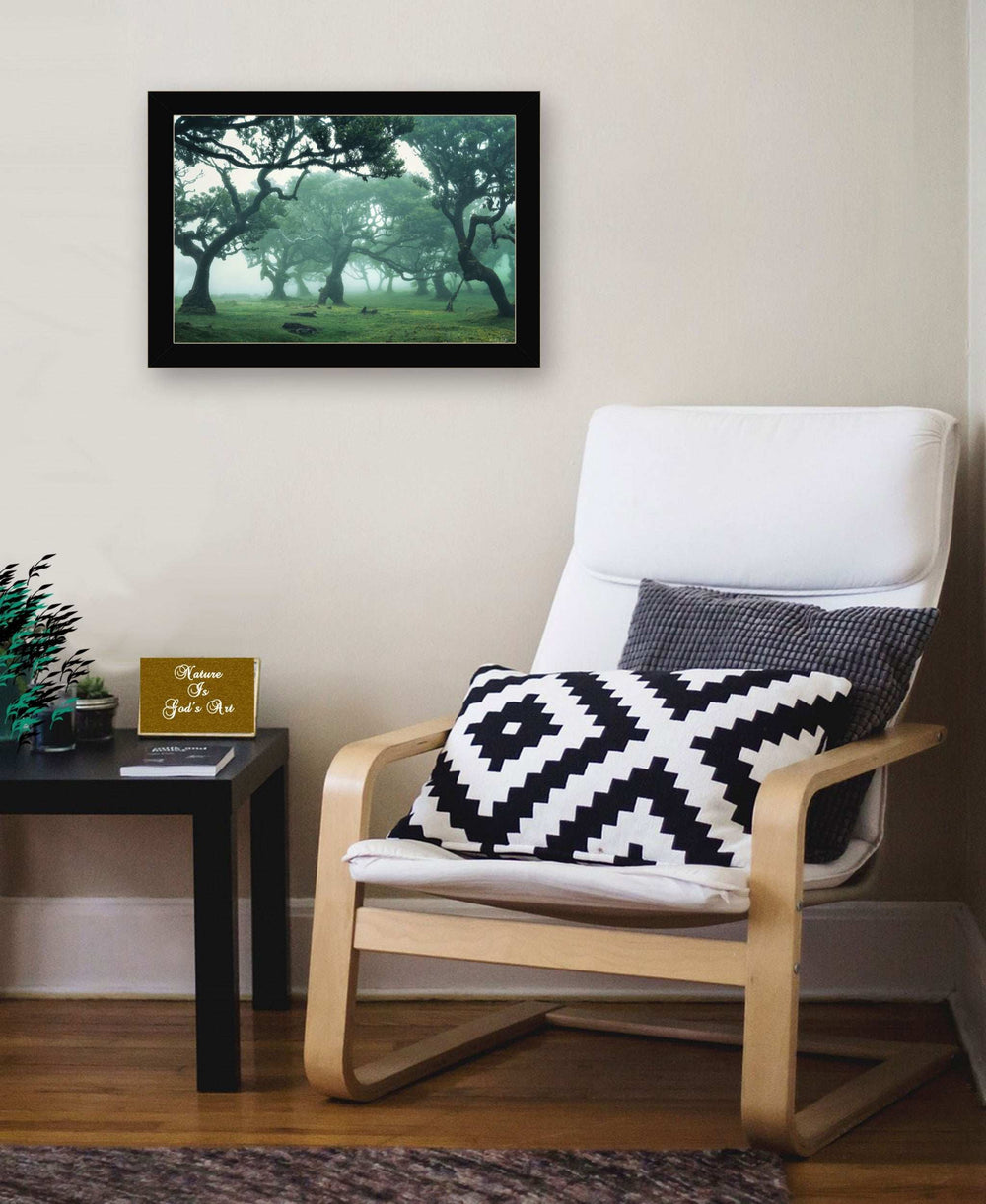 Enchanted Forest II 1 Black Framed Print Wall Art - Homeroots - Flyclothing LLC