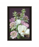 Wild For Plum Bouquet 2 Black Framed Print Wall Art - Homeroots - Flyclothing LLC