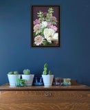 Wild For Plum Bouquet 2 Black Framed Print Wall Art - Homeroots - Flyclothing LLC