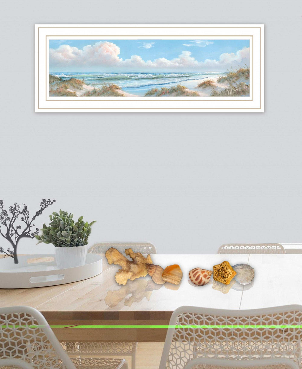 Seascape I 3 White Framed Print Wall Art - Homeroots - Flyclothing LLC