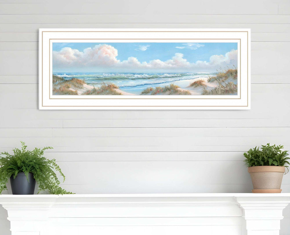 Seascape I 3 White Framed Print Wall Art - Homeroots - Flyclothing LLC