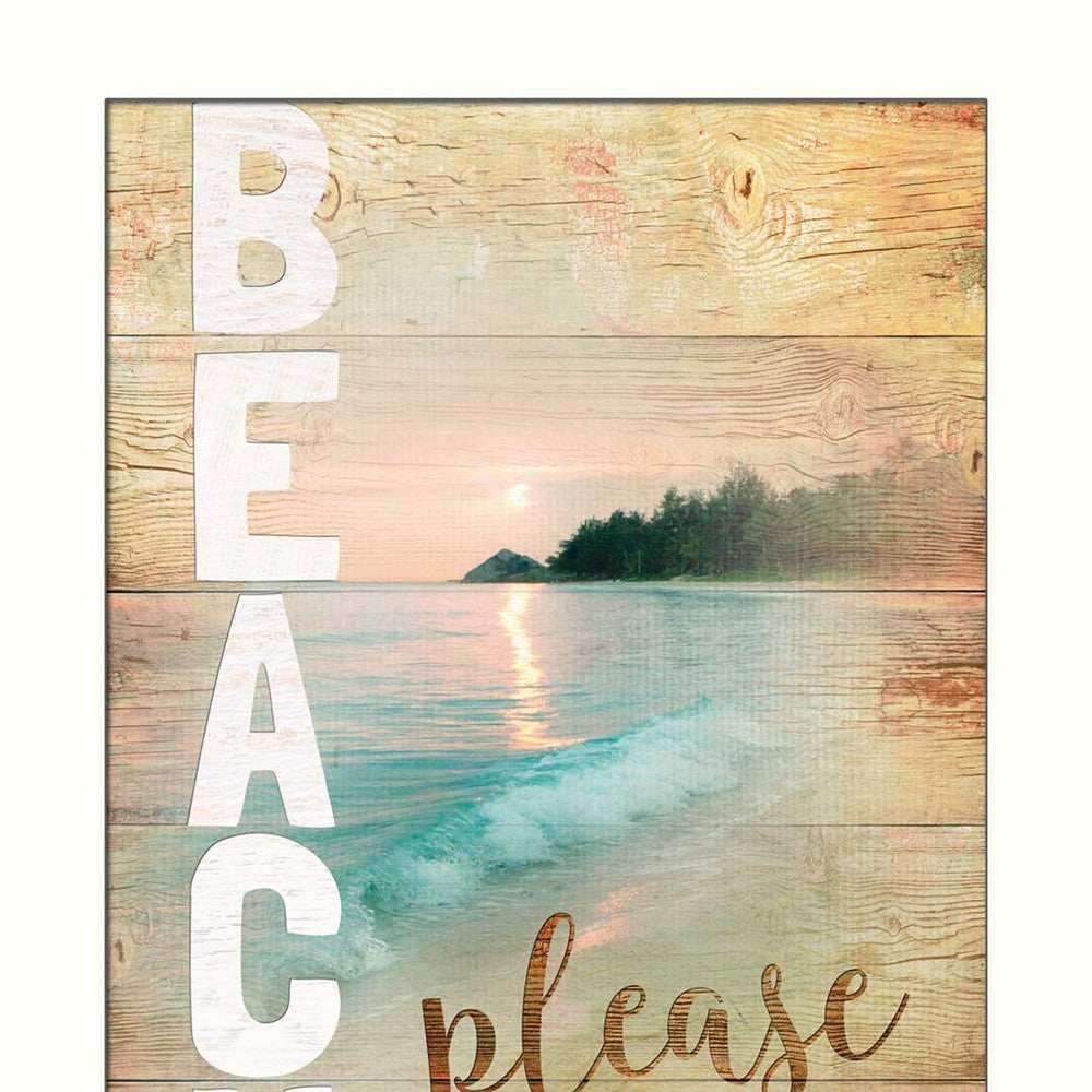 Beach Please 3 White Framed Print Wall Art - Homeroots - Flyclothing LLC
