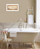 Drop Your Drawers Here White Framed Print Bathroom Wall Art - Homeroots - Flyclothing LLC