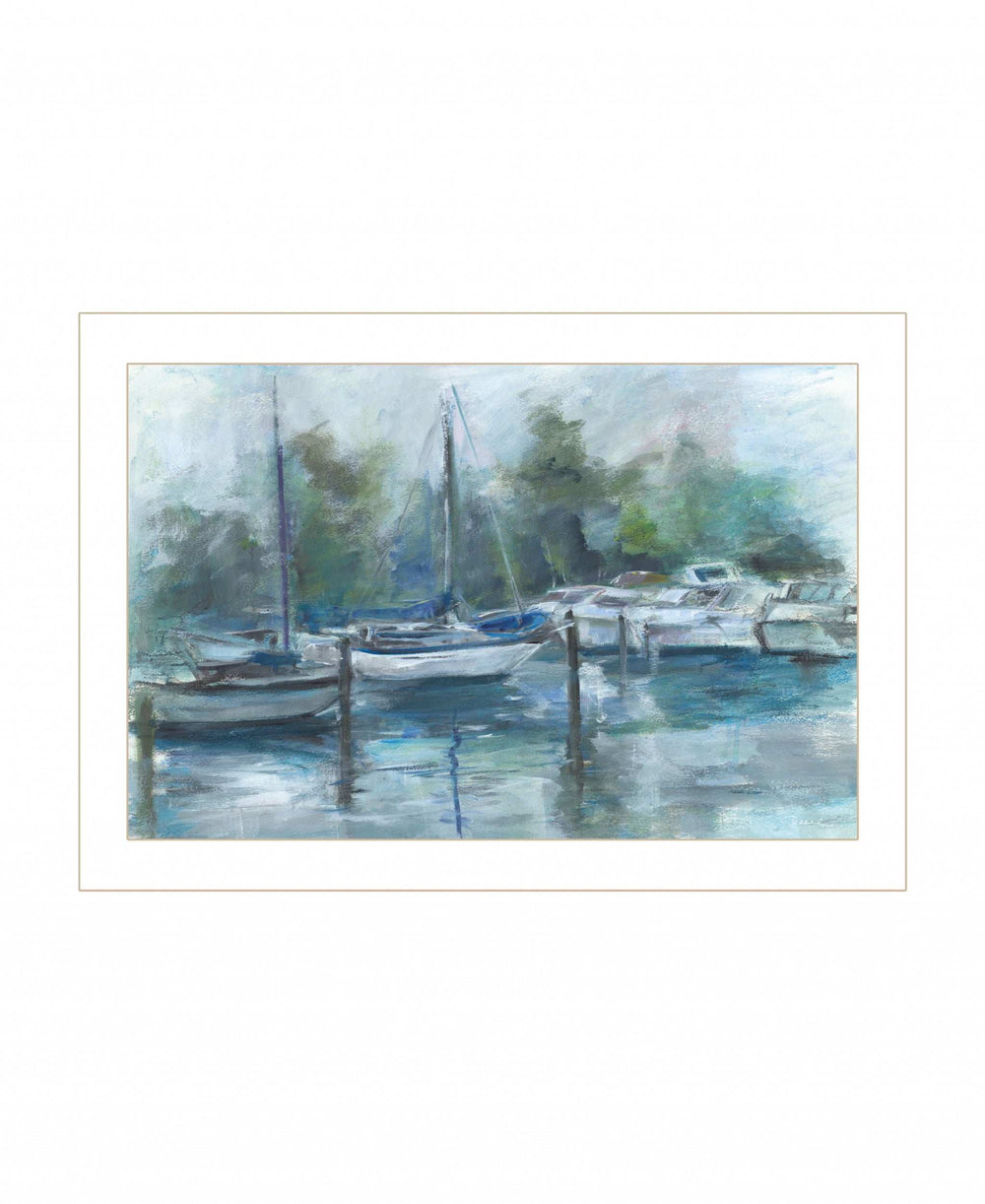 Lagoon 1 White Framed Print Wall Art - Homeroots - Flyclothing LLC