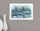 Lagoon 1 White Framed Print Wall Art - Homeroots - Flyclothing LLC