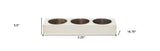 Distressed White 3 Hole Cheese Mold Candle Holder - Homeroots - Flyclothing LLC