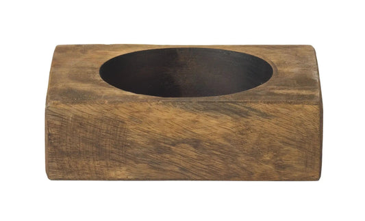 4" Wide Pillar Tabletop Pillar Candle Holder - Homeroots