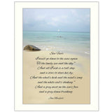 Sea Fever White Framed Print Wall Art - Homeroots - Flyclothing LLC