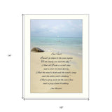 Sea Fever White Framed Print Wall Art - Homeroots - Flyclothing LLC