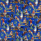 Rockmount Ranch Ware Vintage Cowgirl Western Cotton Bandana in Blue - Rockmount Clothing - Flyclothing LLC