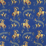 Rockmount Ranch Ware Vintage Rockmount Bronc Western Cotton Bandana in Blue - Rockmount Clothing - Flyclothing LLC