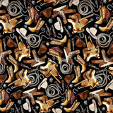 Rockmount Ranch Ware Saddles Western Cotton Bandana in Black - Rockmount Clothing - Flyclothing LLC