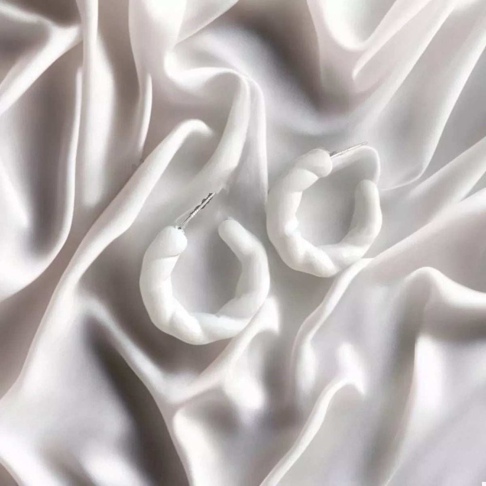 Acrylic C-Hoop Earrings - Trendsi - Flyclothing LLC