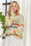 ADORA Stripe Long Sleeves Knit Top - Trendsi - Flyclothing LLC