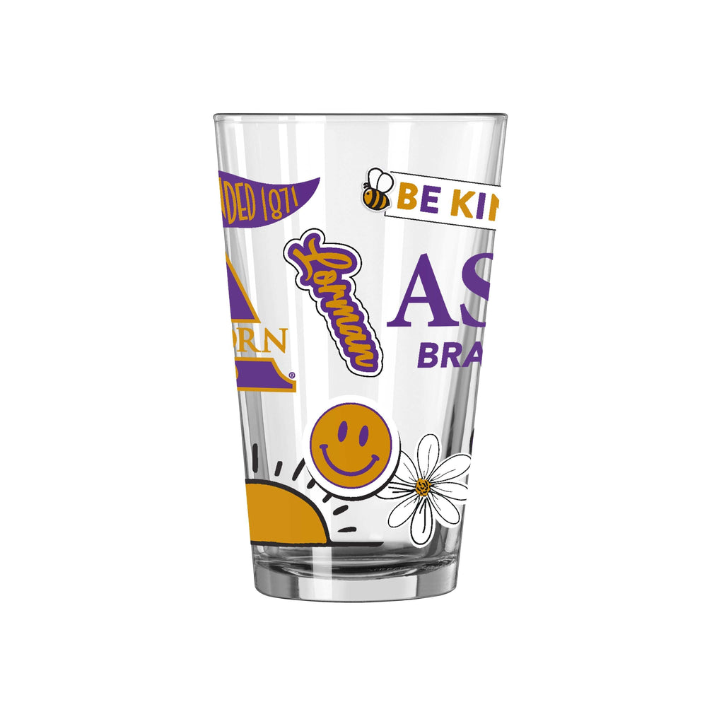 Alcorn State 16oz Native Pint Glass - Logo Brands - Flyclothing LLC