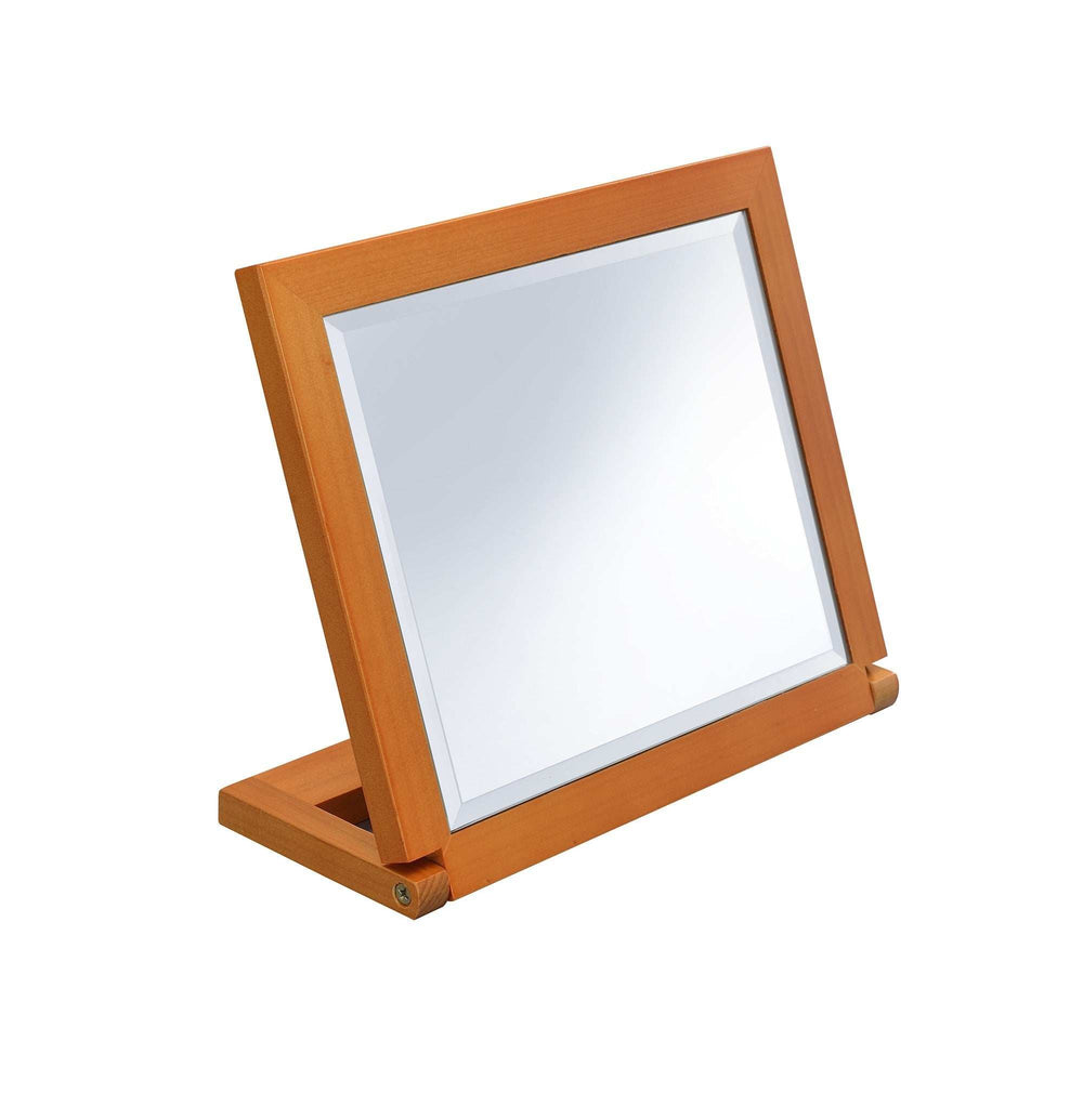 Brown Rectangle Makeup Shaving Tabletop Mirror - Homeroots - Flyclothing LLC