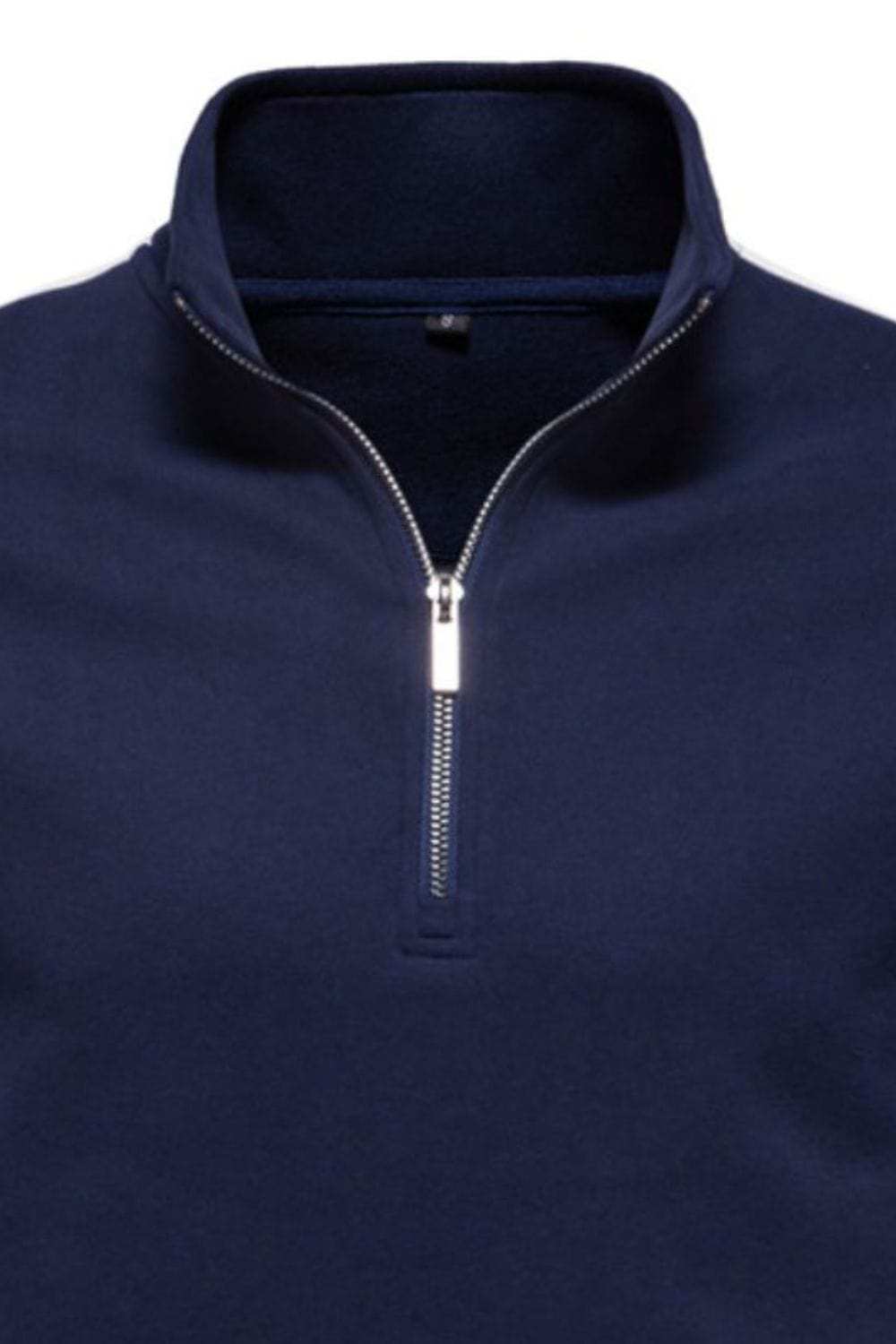 Men's Contrast Striped Long Sleeve Sweatshirt - Trendsi - Flyclothing LLC