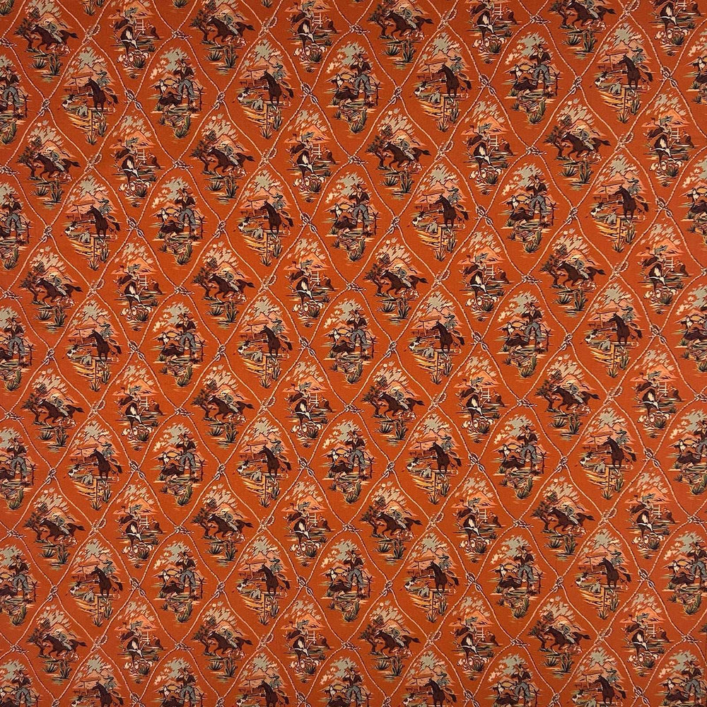 Rockmount Ranch Ware Vintage Western Cotton Bandana in Rust Red - Rockmount Clothing - Flyclothing LLC