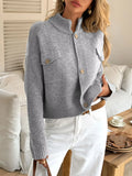 Button-Down Knit Cardigan - Trendsi - Flyclothing LLC