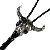 Rockmount Ranch Ware Large Silver Steer Skull Western Western Bolo Tie - Rockmount Clothing - Flyclothing LLC