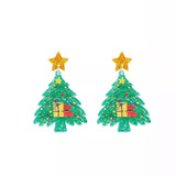 Acrylic Christmas Tree Earrings - Trendsi - Flyclothing LLC