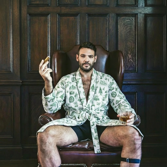 The Western Wonderland | Western Toile Long Modal Robe