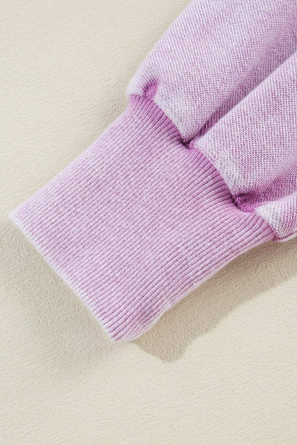 Exposed Seam Round Neck Long Sleeve Sweatshirt - Trendsi - Flyclothing LLC