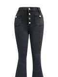 Flare Jeans with Pockets - Trendsi - Flyclothing LLC