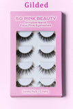 SO PINK BEAUTY Faux Mink Eyelashes Variety Pack 5 Pairs - Trendsi - Flyclothing LLC