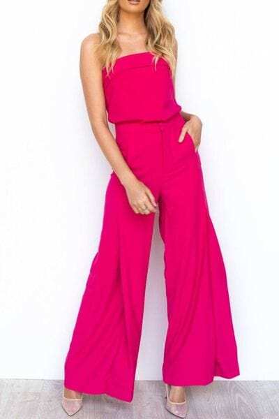Tube Top and Wide Leg Pants Set - Trendsi - Flyclothing LLC
