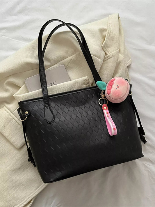 Woven Pattern Tote Bag - Trendsi - Flyclothing LLC