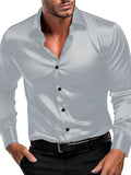 Men's Button Down Long Sleeve Shirt - Trendsi - Flyclothing LLC
