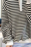 Striped Dropped Shoulder Long Sleeve Sweatshirt - Trendsi - Flyclothing LLC