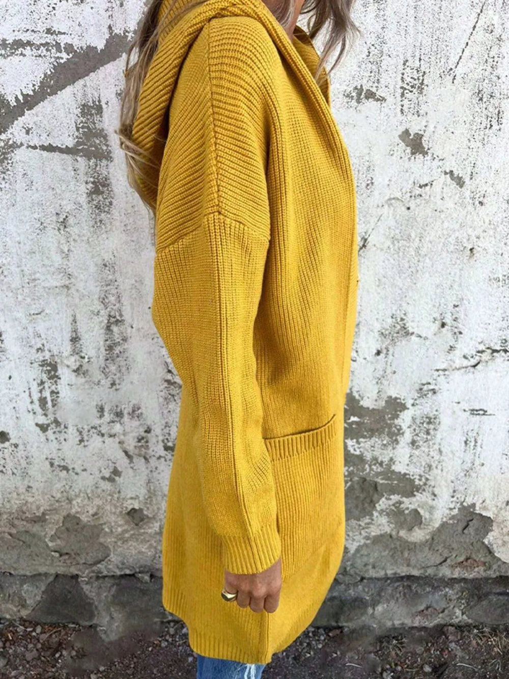 Full Size Button-Down Hooded Cardigan Plus Size - Trendsi - Flyclothing LLC