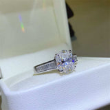 3 Carat Moissanite 925 Sterling Silver Ring - Trendsi - Flyclothing LLC
